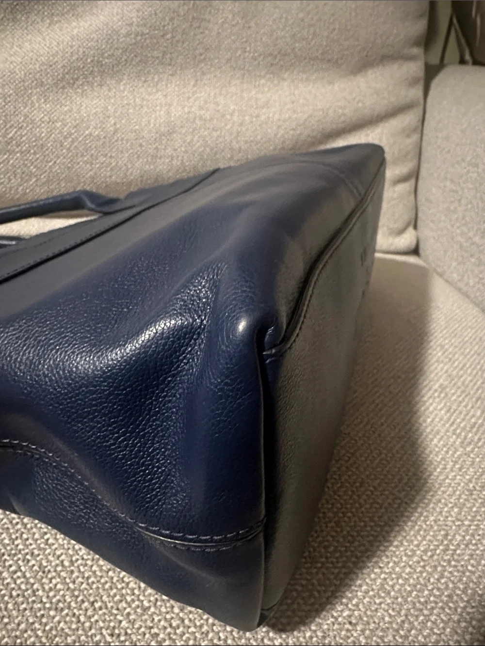 kate spade Navy Leather Bow Satchel shoulder bag